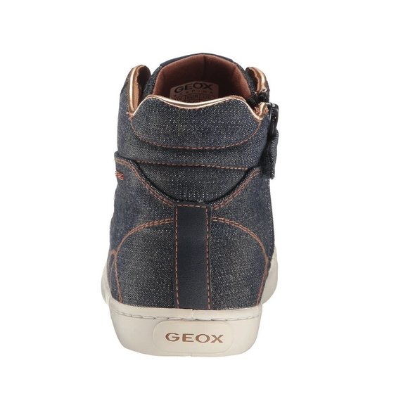 Geox  Junior Kids Kiwi High Top Jeans Sneakers - Picture 5 of 10